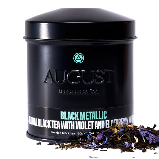 Black Metallic - Violet Elderberry Black Tea - Tree of Life