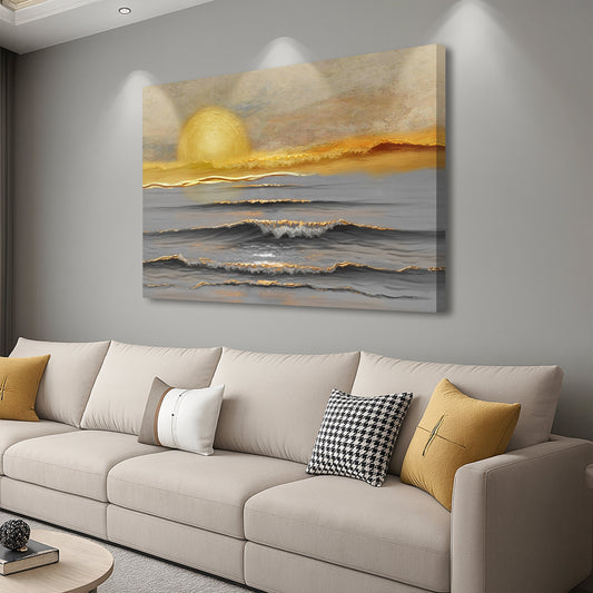 Golden Horizon Calm Wall Art - Tree of Life