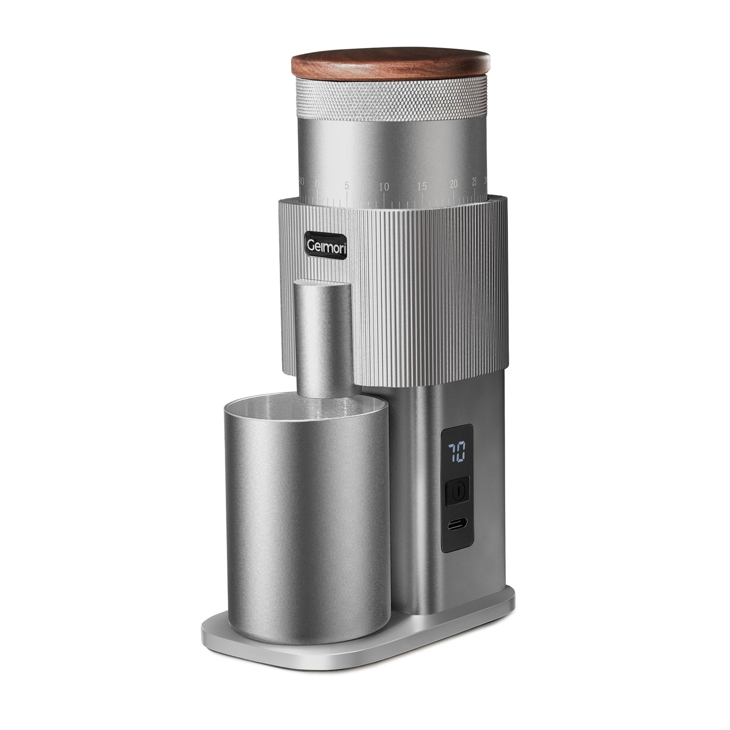 Geimori T38-The True Pro Grade Portable Coffee Grinder with 38mm Conical Burrs, 3600mAh Batteries, Stepless Grind Settings - Tree of Life