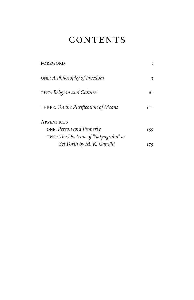 Freedom in the Modern World