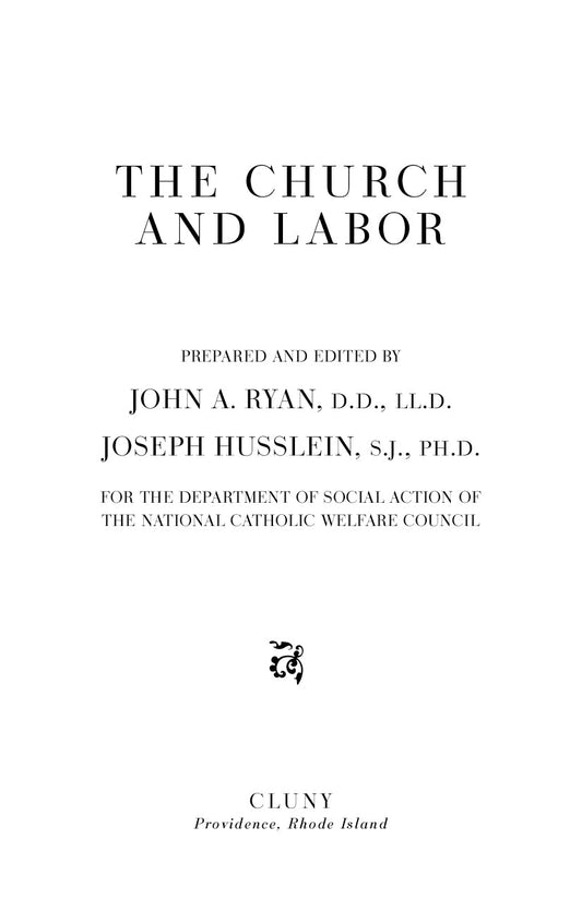 The Church and Labor