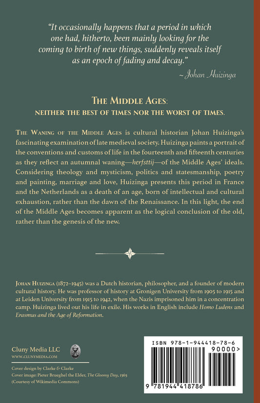 The Waning of the Middle Ages