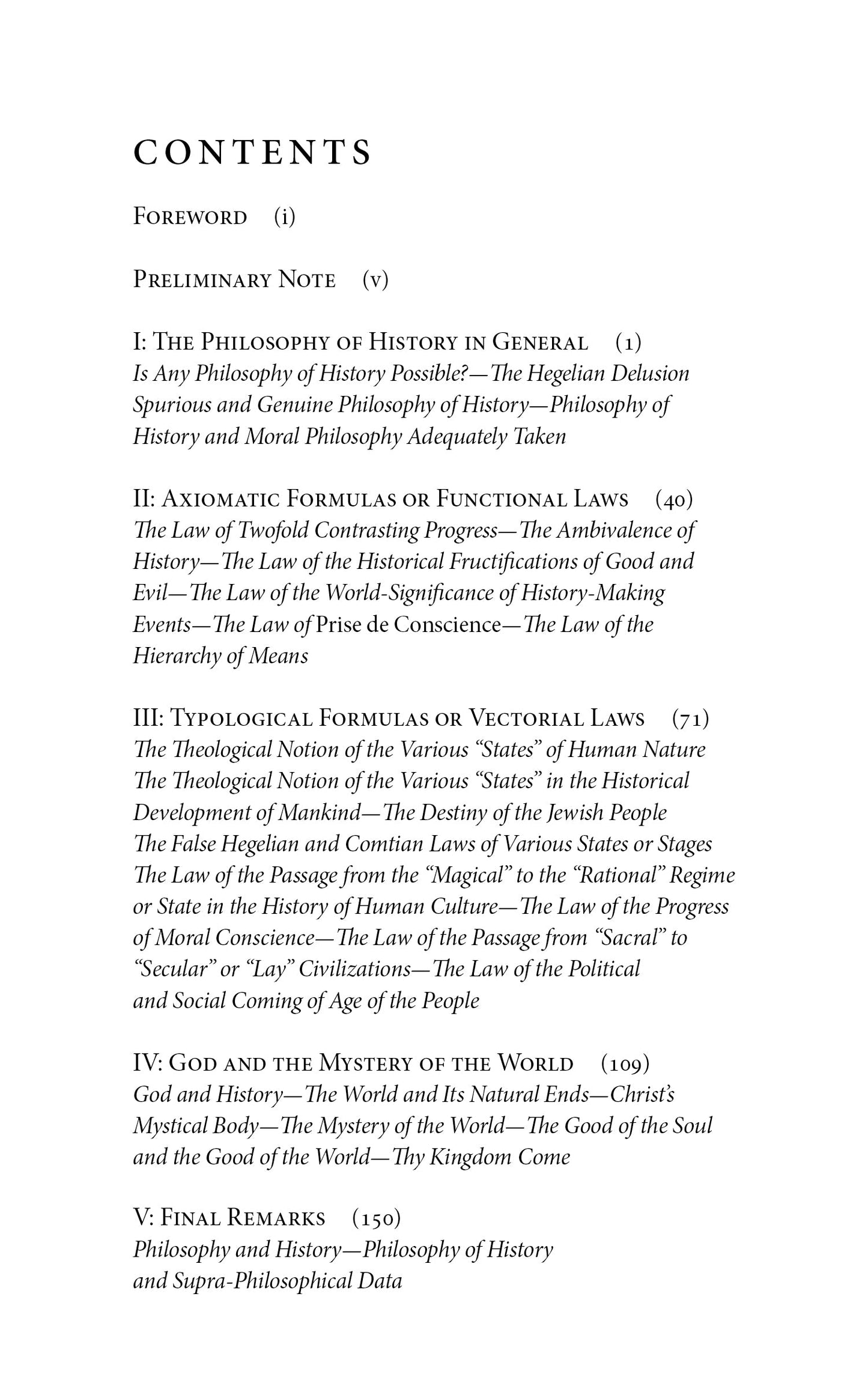 On the Philosophy of History