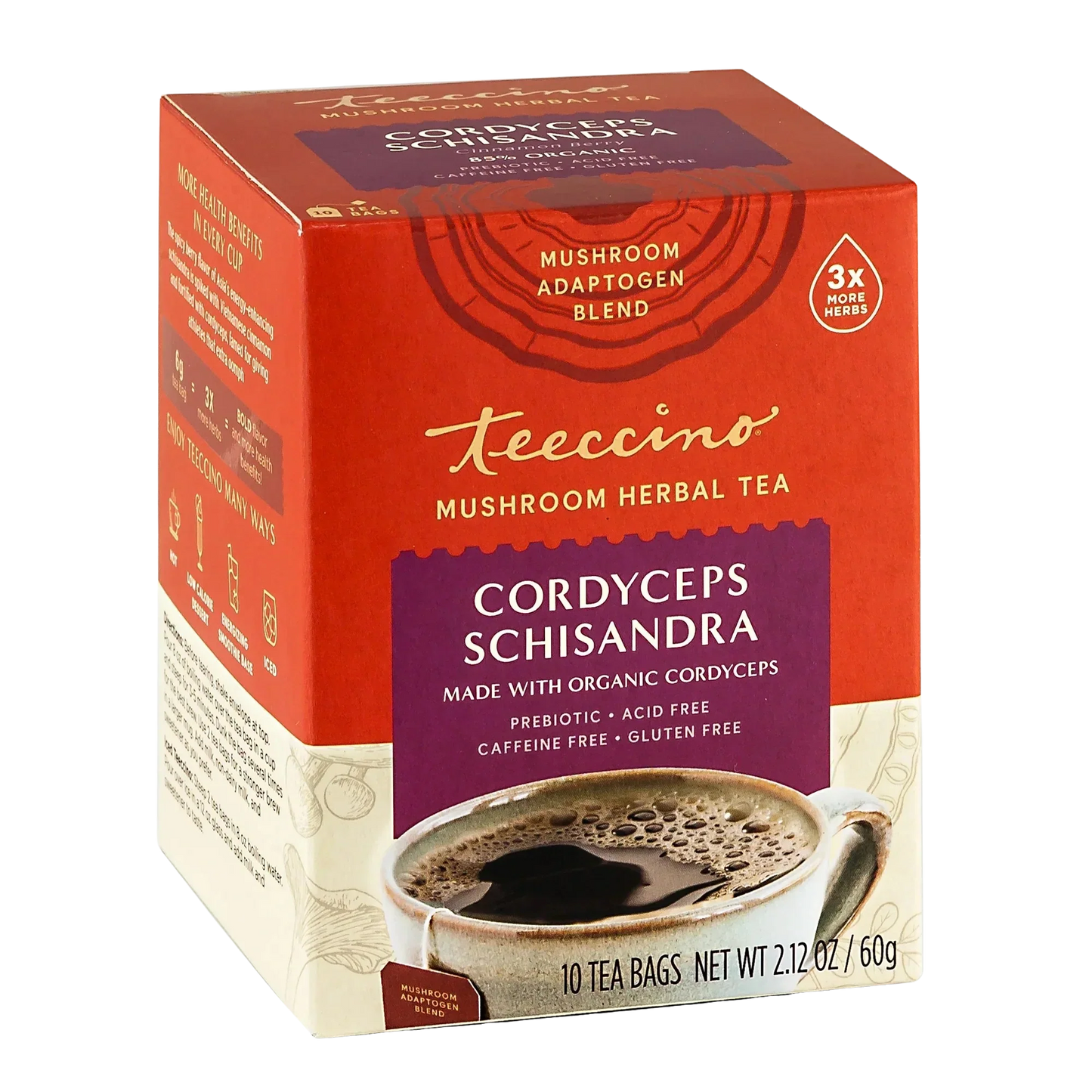 Cordyceps Schisandra Cinnamon Berry Mushroom Herbal Tea - Tree of Life