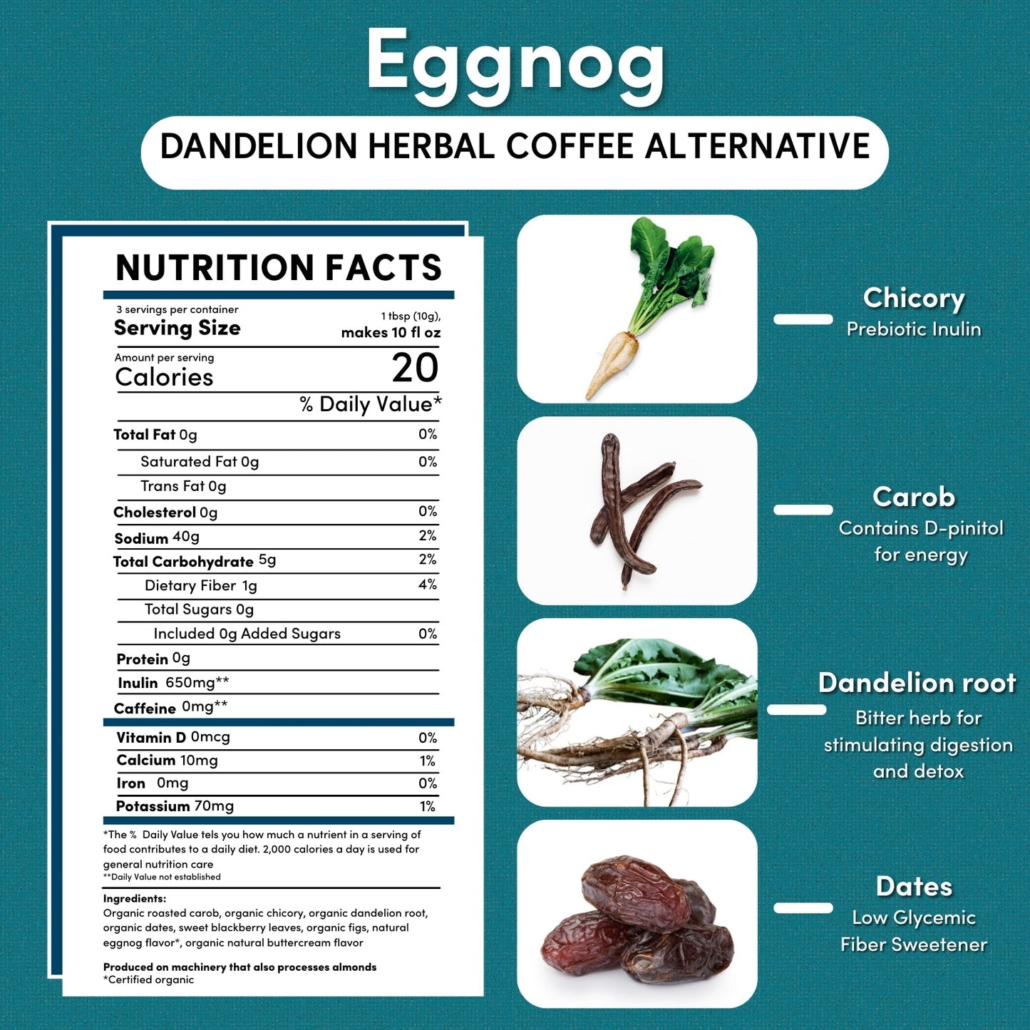 Holiday Eggnog Herbal Coffee - Tree of Life