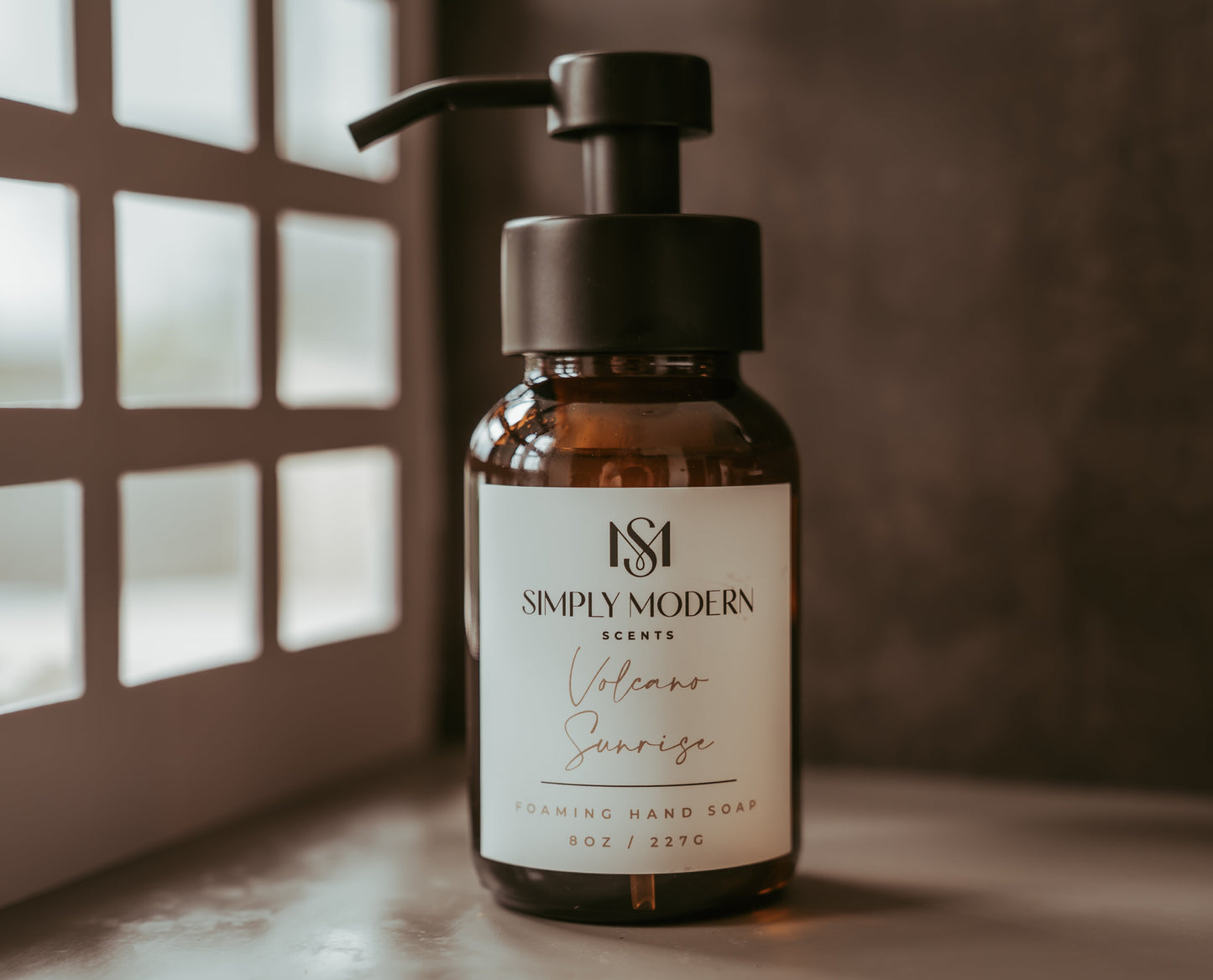 Volcano Sunrise Foaming Hand Soap | Amber Glass Bottle - Tree of Life