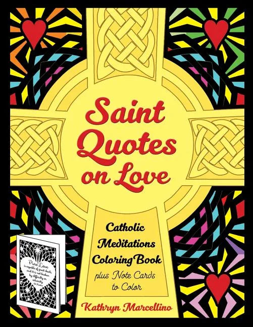 Saint Quotes on Love Catholic Meditations Coloring Book: plus Note Cards to Color - Paperback - Tree of Life