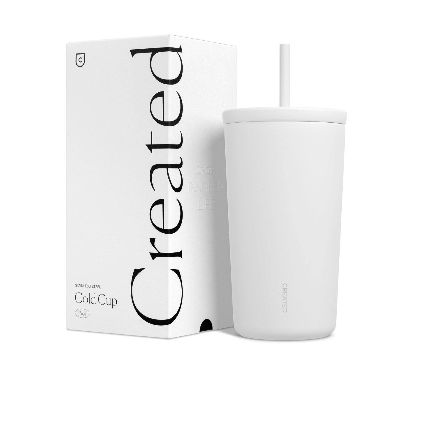 16oz Cold Cup - White - Tree of Life