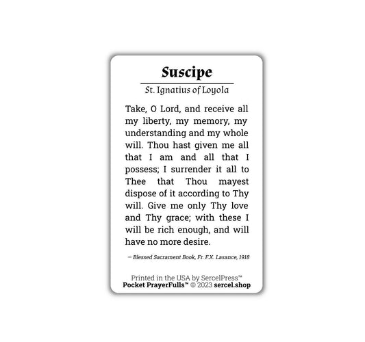 Suscipe, Take, O Lord, and Receive, St. Ignatius of Loyola: Pocket PrayerFulls™ | Durable Wallet Holy Cards | Catholic Prayers - Tree of Life