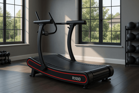 R1000 Curved Resistance Treadmill Self Powered Magnetic Resistance 8 Level Exclusive Deck Design - Tree of Life