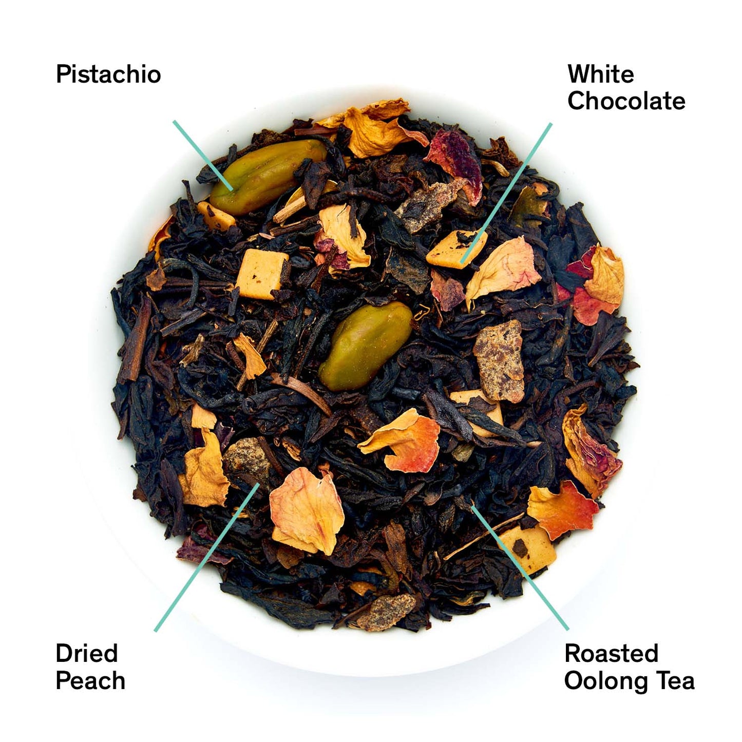 Dark Iris - Peach Pistachio Oolong Tea - Tree of Life