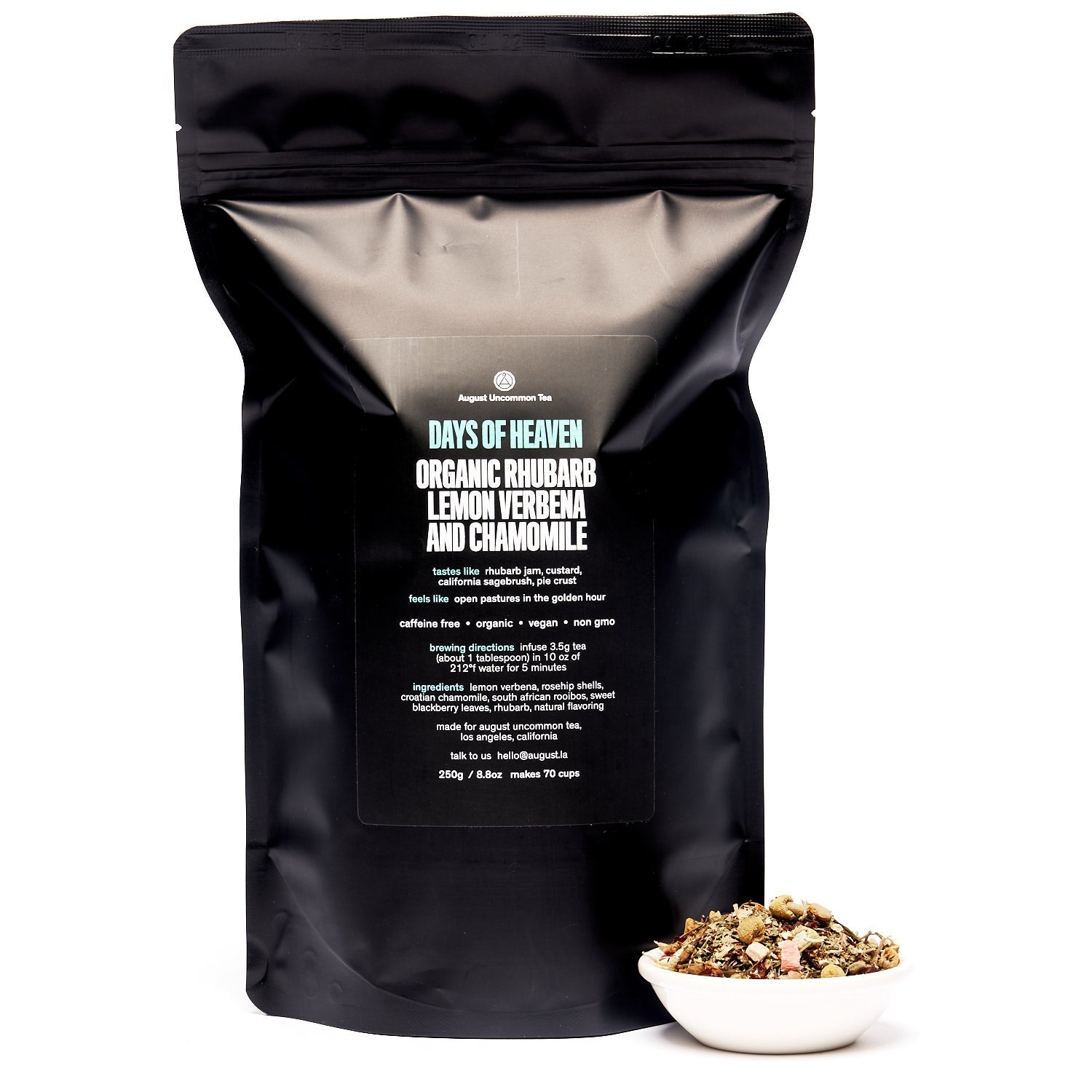 Days of Heaven - Rhubarb Verbena Chamomile Tea (Caffeine Free) - Tree of Life