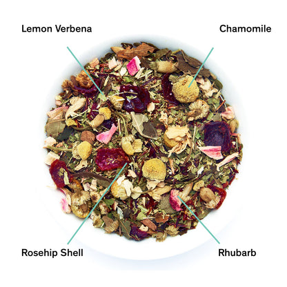 Days of Heaven - Rhubarb Verbena Chamomile Tea (Caffeine Free) - Tree of Life
