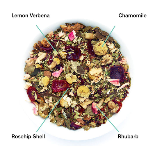 Days of Heaven - Rhubarb Verbena Chamomile Tea (Caffeine Free) - Tree of Life
