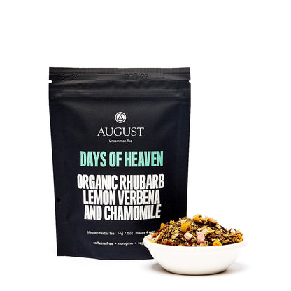 Days of Heaven - Rhubarb Verbena Chamomile Tea (Caffeine Free) - Tree of Life