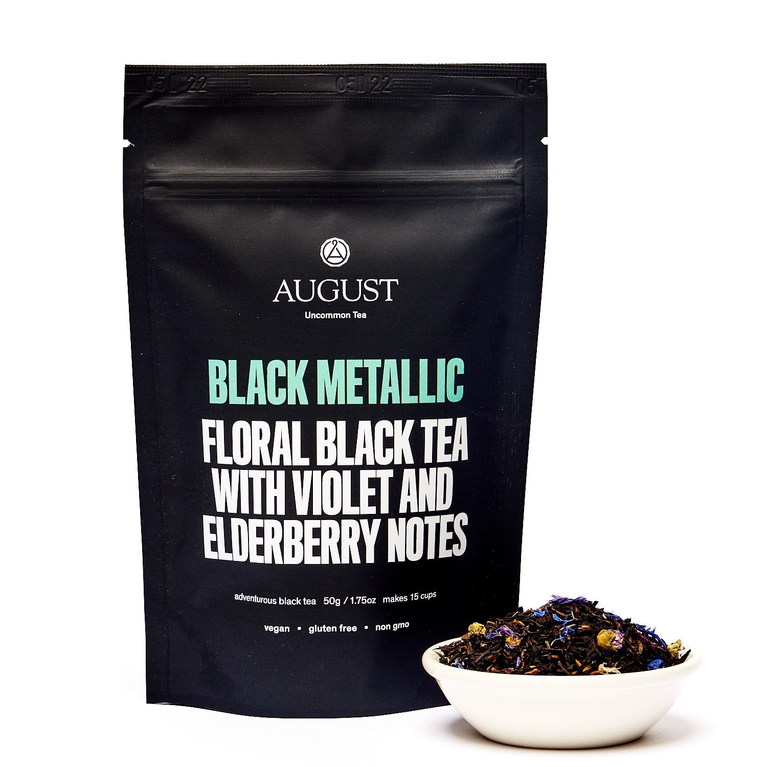 Black Metallic - Violet Elderberry Black Tea - Tree of Life
