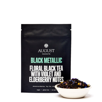 Black Metallic - Violet Elderberry Black Tea - Tree of Life
