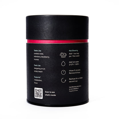 Black Metallic - Violet Elderberry Black Tea (15 Tea Bags) - Tree of Life