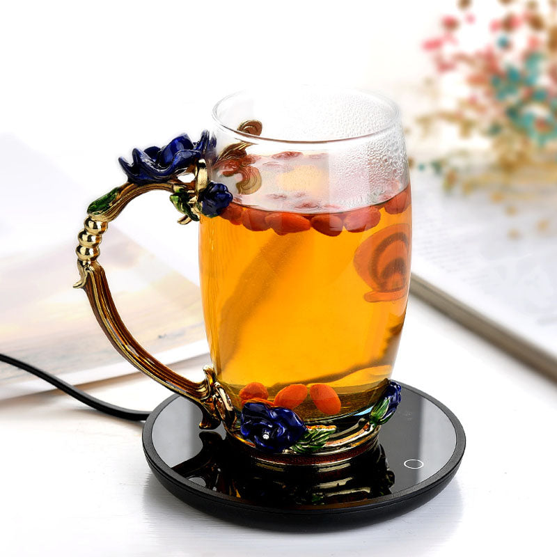 Coffee Mug Cup Warmer for Home Office Milk Tea Water Heating - Tree of Life