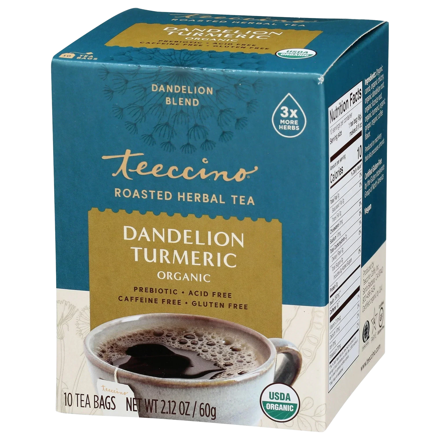 Dandelion Turmeric Roasted Herbal Tea - Tree of Life