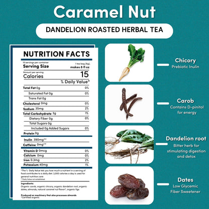 Dandelion Caramel Nut Roasted Herbal Tea - Tree of Life