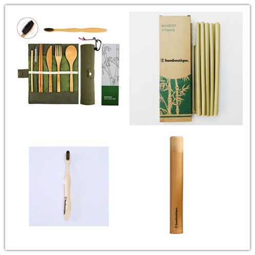 Bamboo portable tableware gift box 11pcs set - Tree of Life