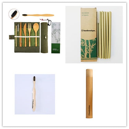 Bamboo portable tableware gift box 11pcs set - Tree of Life