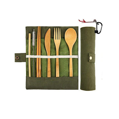 Bamboo portable tableware gift box 11pcs set - Tree of Life