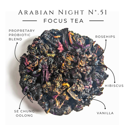 Arabian Nights No. 51 – Spiced Floral Probiotic Oolong Tea Discs - Tree of Life