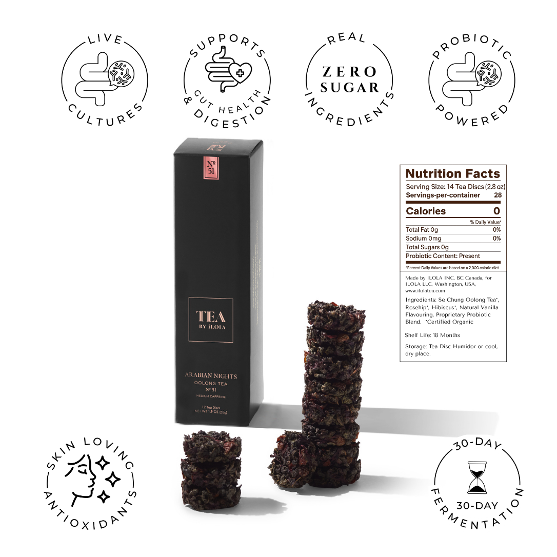 Arabian Nights No. 51 – Spiced Floral Probiotic Oolong Tea Discs - Tree of Life