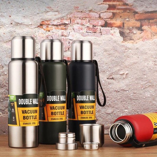 1500ml Water Bottle Stainless Steel Cold Hydroflask Thermos Large Capacity Thermal Mug Cup Sport Cycling Vacuum Flask Insulated  Vacuum Insulated Thermos Water Bottle with Wide Mouth Cup BPA-Free Stainless Steel Water Bottles - Tree of Life