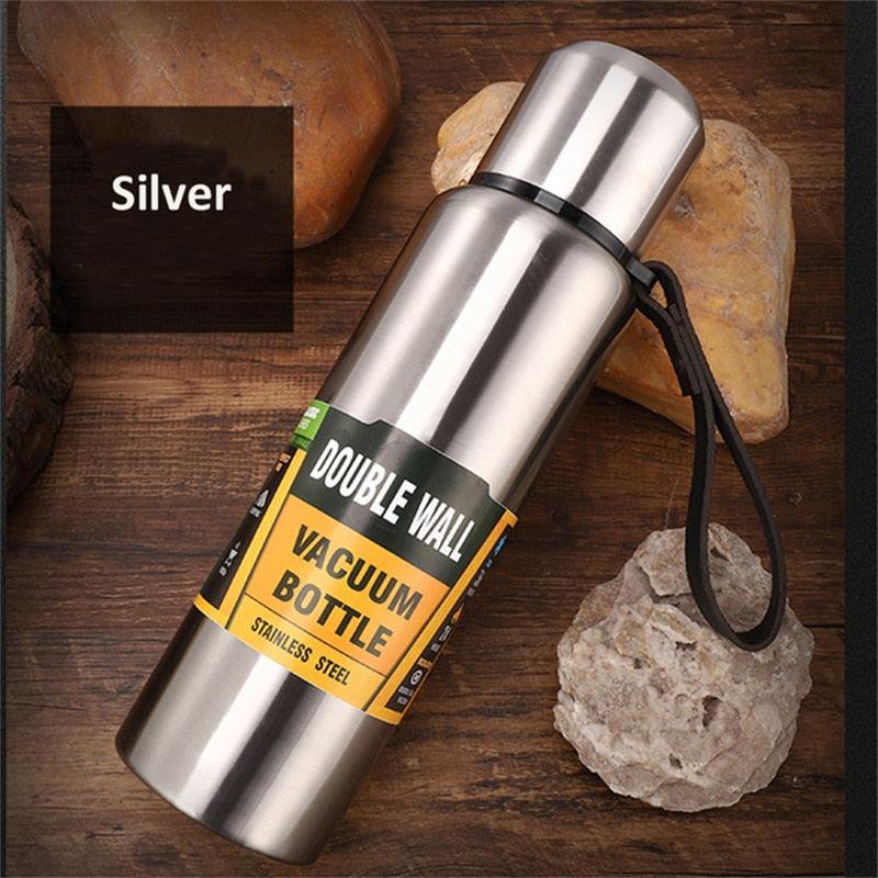 1500ml Water Bottle Stainless Steel Cold Hydroflask Thermos Large Capacity Thermal Mug Cup Sport Cycling Vacuum Flask Insulated  Vacuum Insulated Thermos Water Bottle with Wide Mouth Cup BPA-Free Stainless Steel Water Bottles - Tree of Life