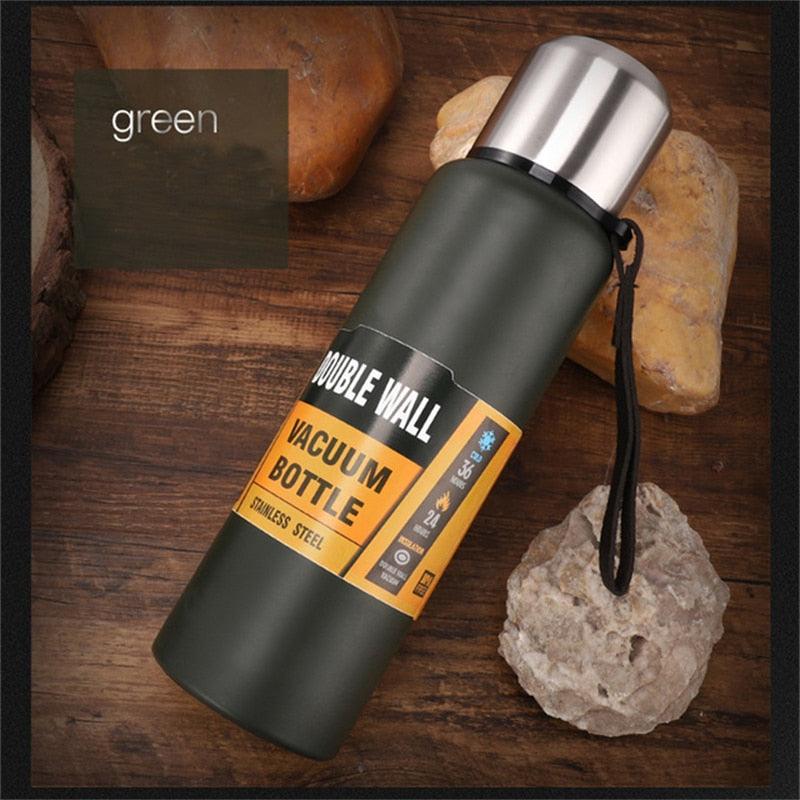 1500ml Water Bottle Stainless Steel Cold Hydroflask Thermos Large Capacity Thermal Mug Cup Sport Cycling Vacuum Flask Insulated  Vacuum Insulated Thermos Water Bottle with Wide Mouth Cup BPA-Free Stainless Steel Water Bottles - Tree of Life