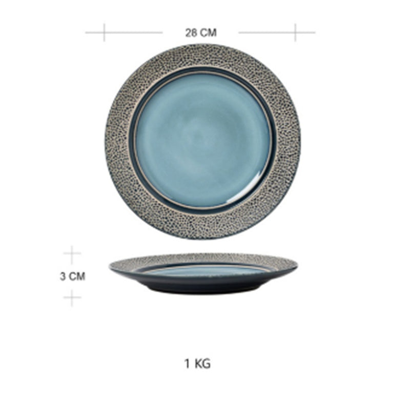 Ceramic Plate Dish Plate Microwave Oven Tableware - Tree of Life