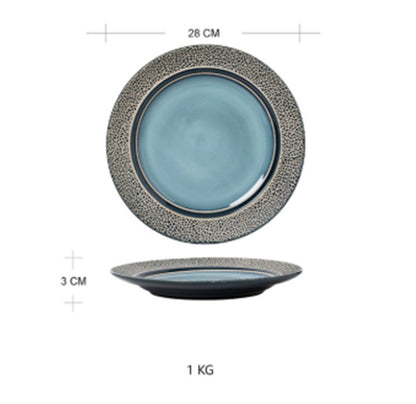 Ceramic Plate Dish Plate Microwave Oven Tableware - Tree of Life