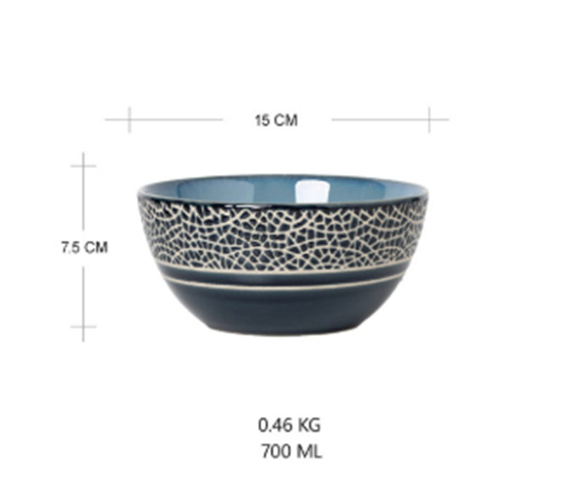 Ceramic Plate Dish Plate Microwave Oven Tableware - Tree of Life