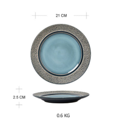 Ceramic Plate Dish Plate Microwave Oven Tableware - Tree of Life