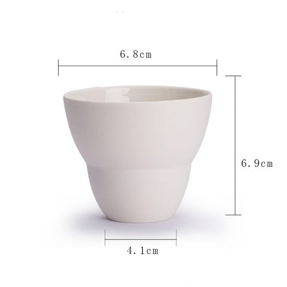 Handmade Ceramic Coffee Cup Ins Style Latte Australian White Single Product Italian Concentrated Mark Cup