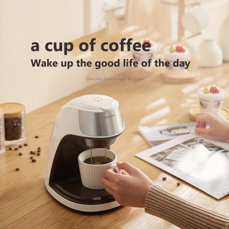 New Coffee Machine Fully Automatic Home Office Mini American Small Portable Coffee Maker - Tree of Life