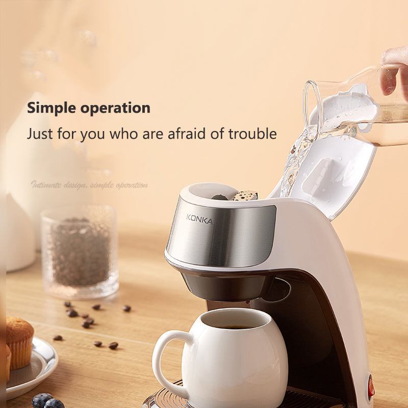 New Coffee Machine Fully Automatic Home Office Mini American Small Portable Coffee Maker - Tree of Life