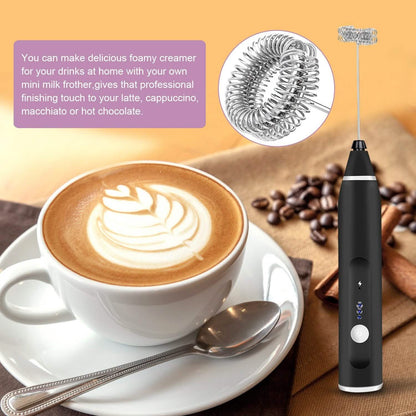 19-Pack: USB Electric Milk Coffee Frother Pitcher Set - Tree of Life