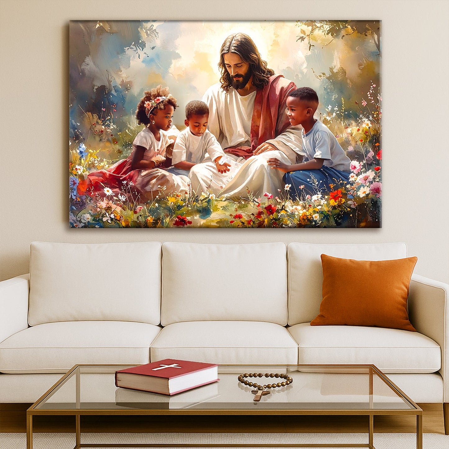 Jesus With Children Faith Wall Art VIII - Tree of Life