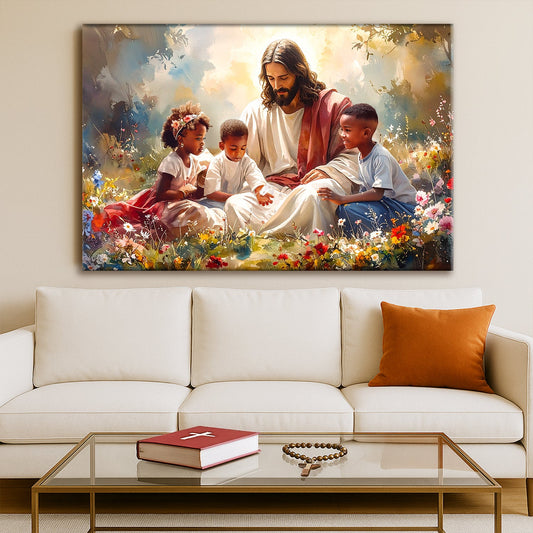 Jesus With Children Faith Wall Art VIII - Tree of Life