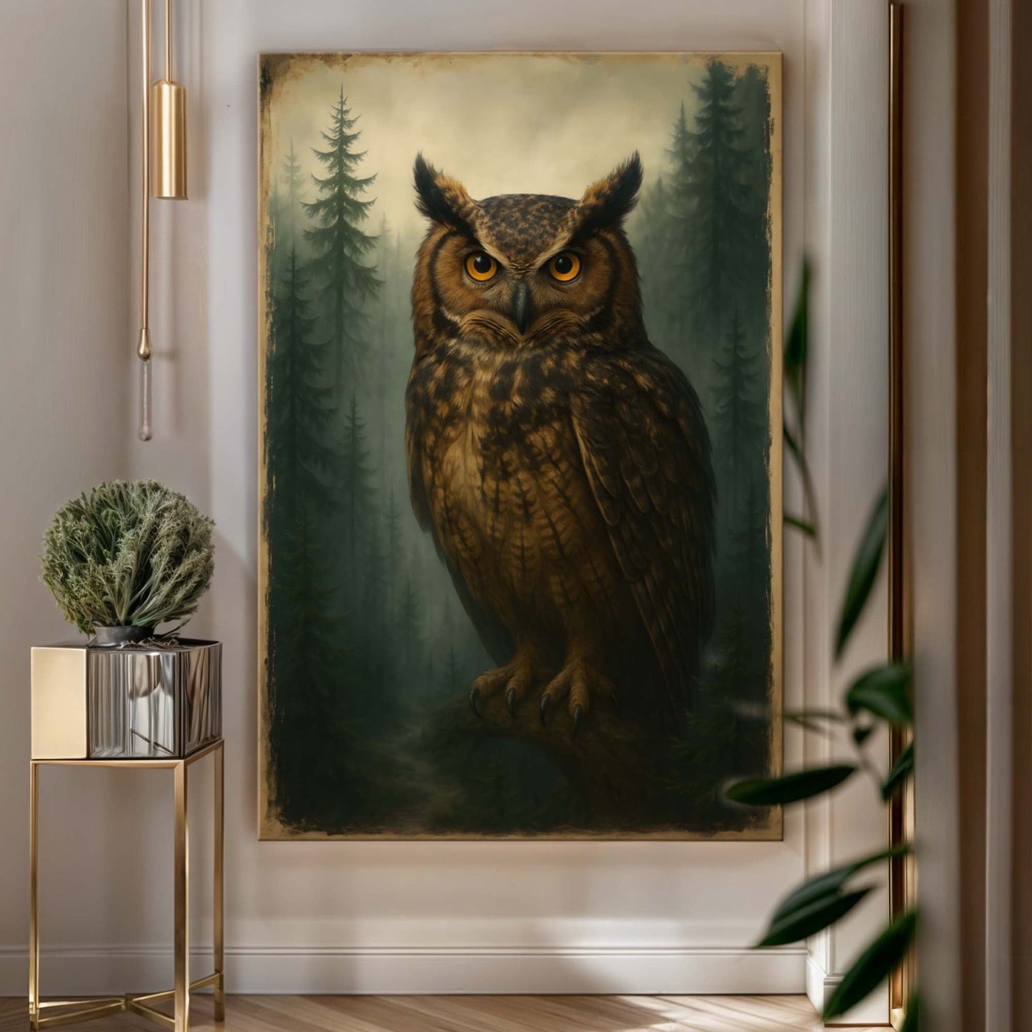 Watcher Of The Woods Owl Wall Art - Tree of Life