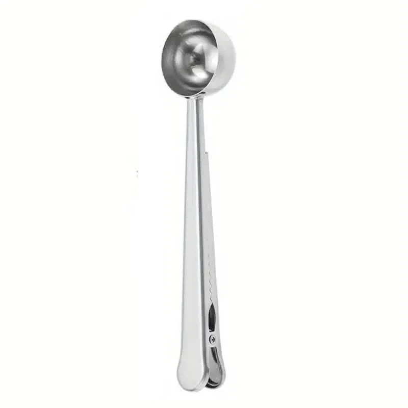 2-in-1 Stainless Steel Coffee Spoon and Sealing Clip - Tree of Life