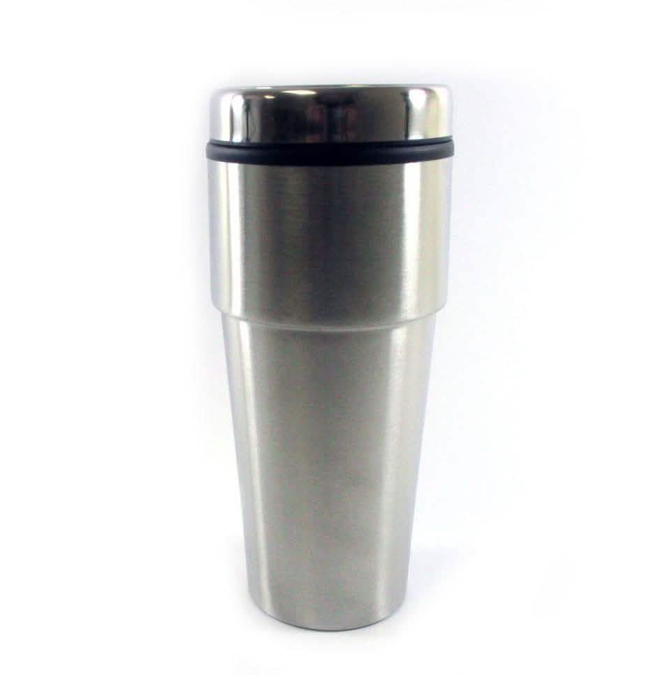 2-Pack: 16oz Cup Insulated Coffee Travel Mug Stainless Steel Thermos Tumbler - Tree of Life