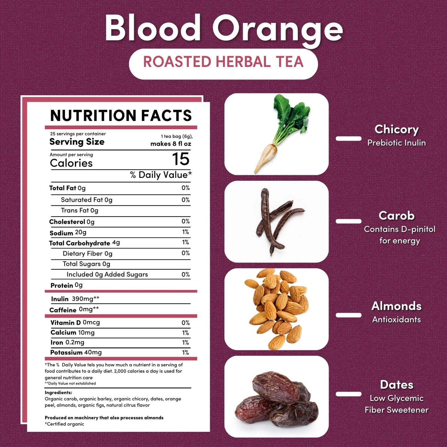 Blood Orange Roasted Herbal Tea - Tree of Life