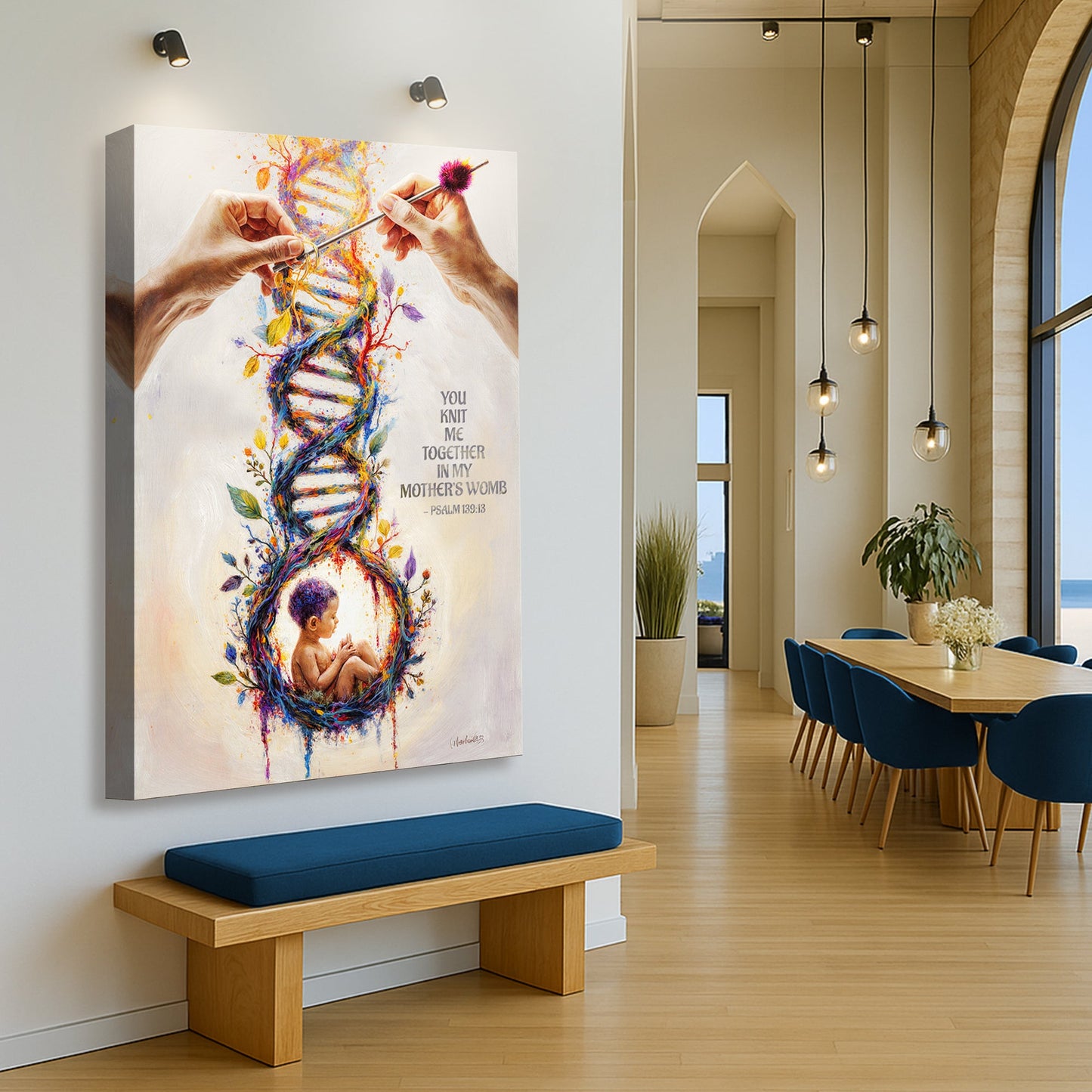 Psalm 139:13 - For You Knit Me In My Mother's Womb Faith Sign - Tree of Life