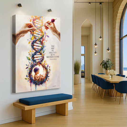 Psalm 139:13 - For You Knit Me In My Mother's Womb Faith Sign - Tree of Life
