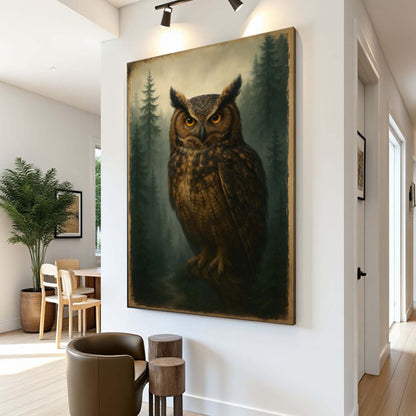 Watcher Of The Woods Owl Wall Art - Tree of Life